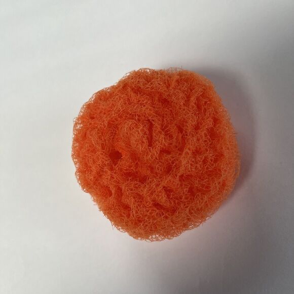 Hand Knit Dish Cloth Set of 2 Plus Scrubbie 100% Cotton Multicolor Orange Yellow - Picture 5 of 6